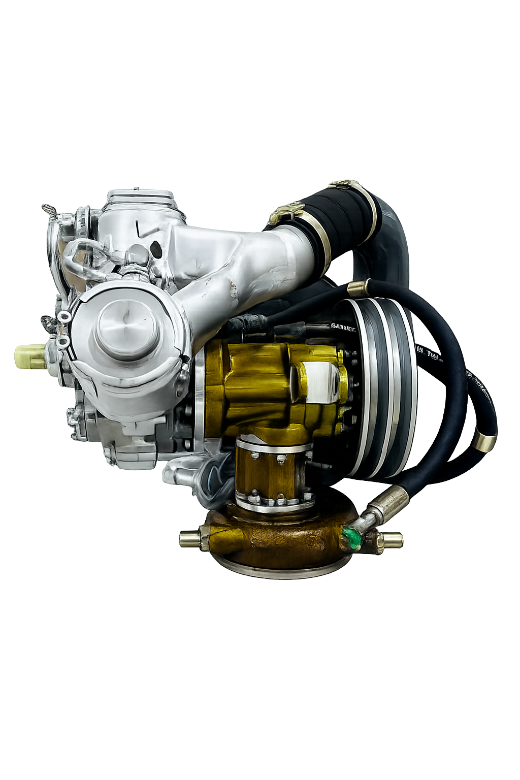Complete package compressor with blower and drainage pump